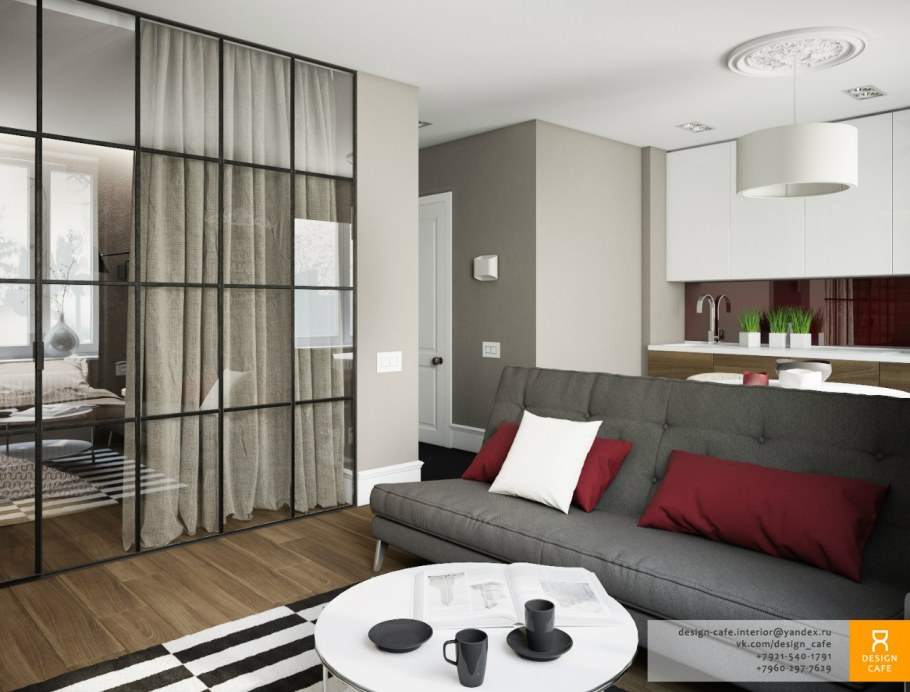Интерьер однокомнатной квартиры пик