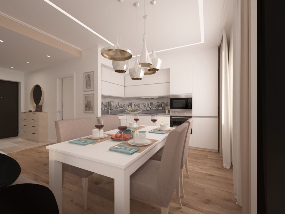 Интерьер квартиры 94 кв