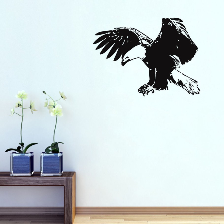 Декор для стен птицы цвет черный