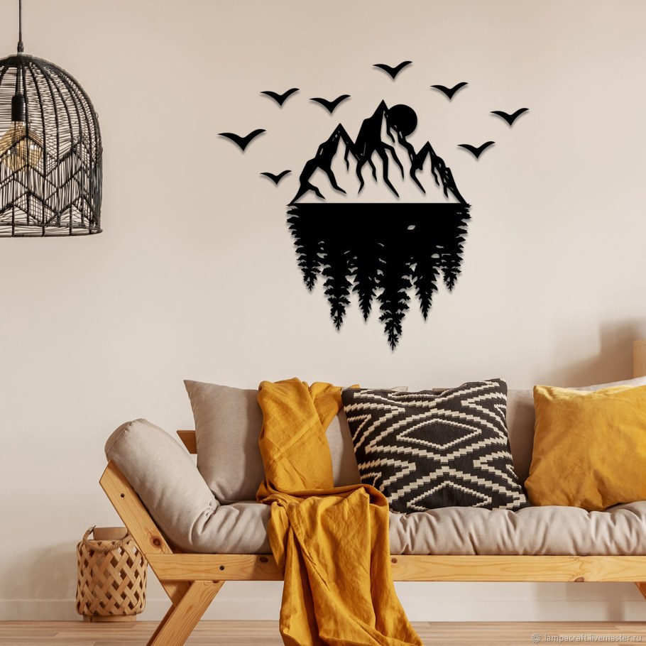 Интерьерные наклейки горы