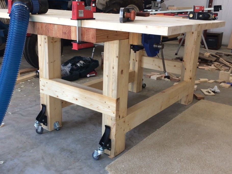 Rockler workbench Casters, 4 Pack