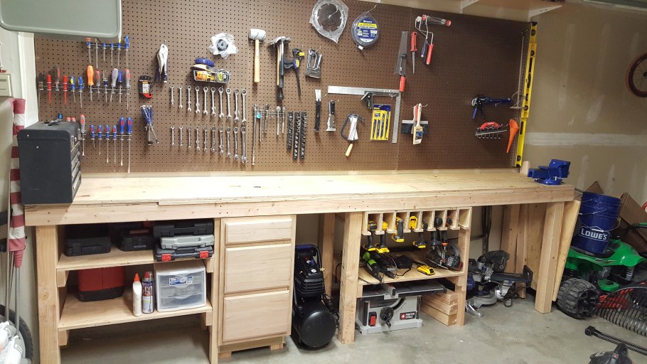 Верстаки и стеллажи для гаража