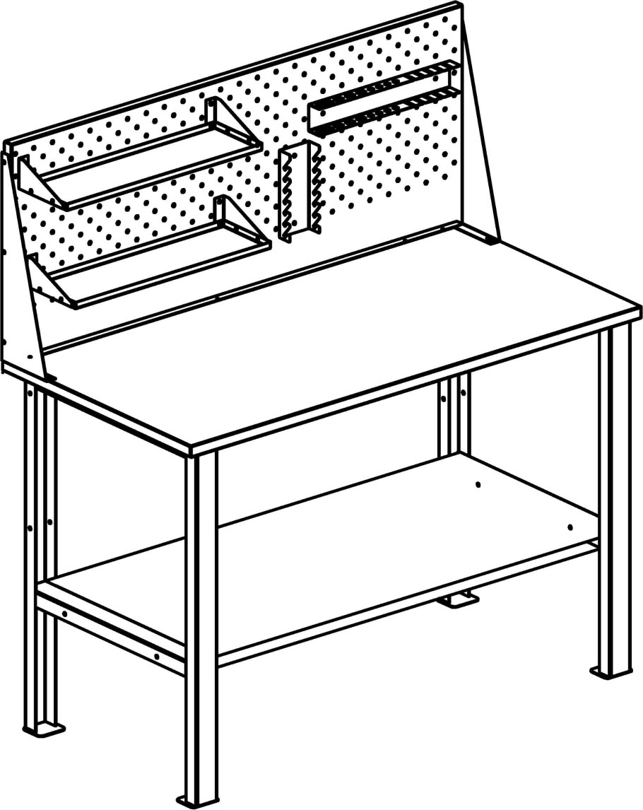 Верстак слесарный металлический чертеж