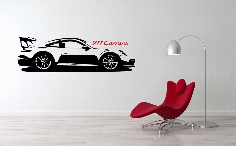 Порше в японских наклейках