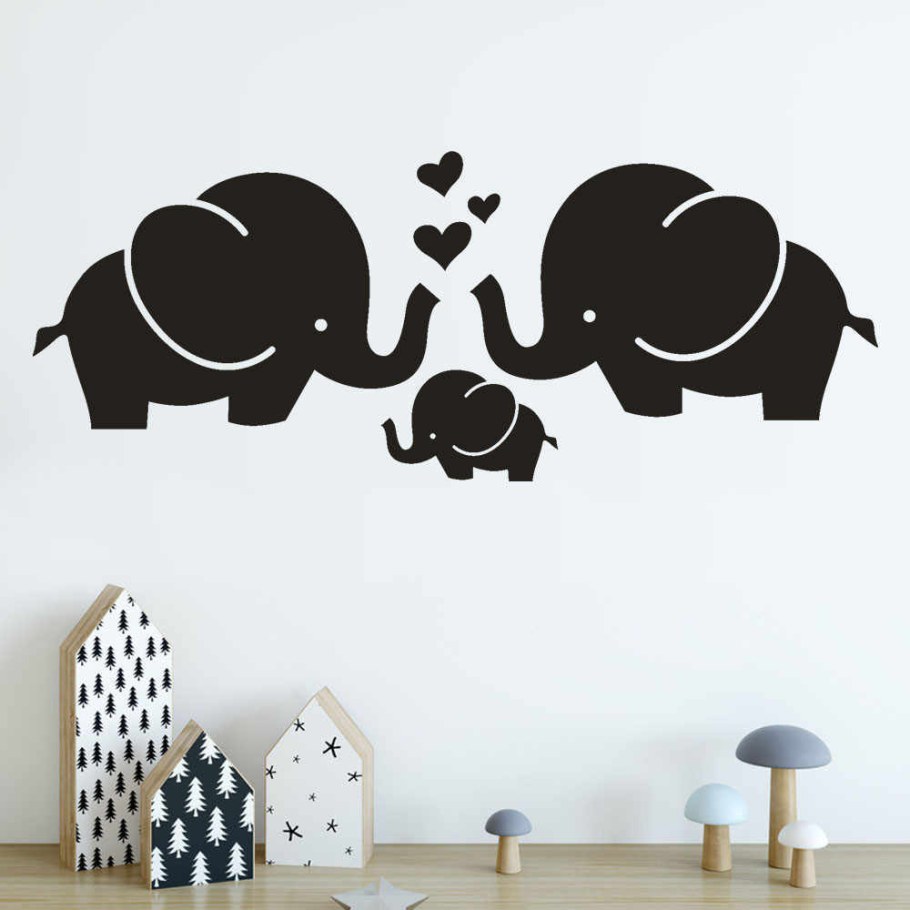 Наклейки интерьерные слоны