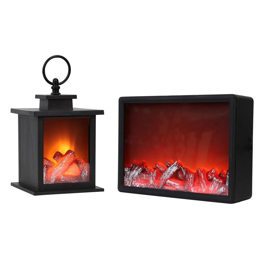 Led Fireplace Lantern камин 6-2