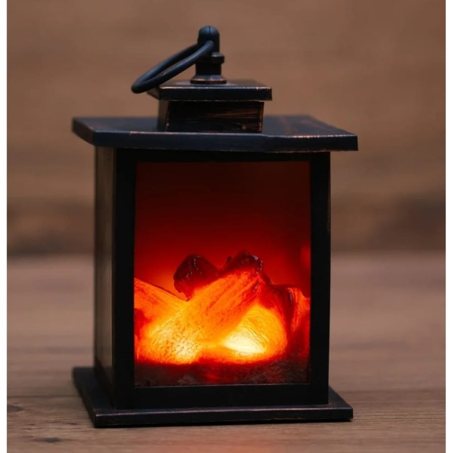 Светодиодный камин "Neon-Night. Кантри" с эффектом живого огня, 12х12х18,5 см