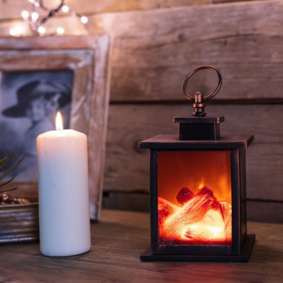 Ночник nl-306 "камин"