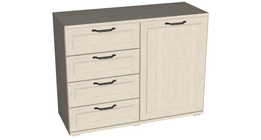 Комод к112 "Рандеву " комбинированный дуб оксид