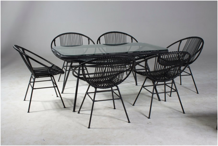 Комплект Acapulco 6 c прямоугольным столом