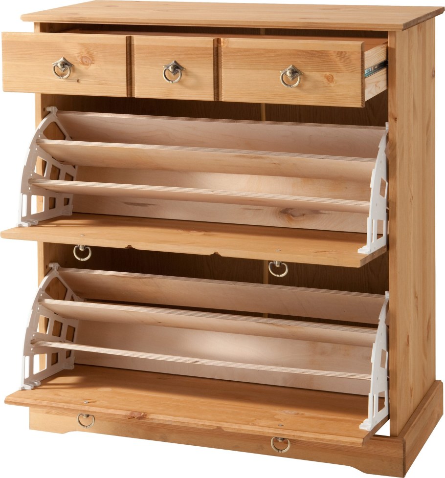 Деревянный комод для обуви