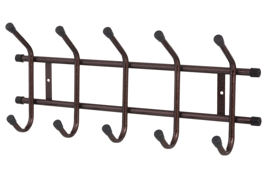 Вешалка настенная море 6крючков 300х22х100мм белая металл