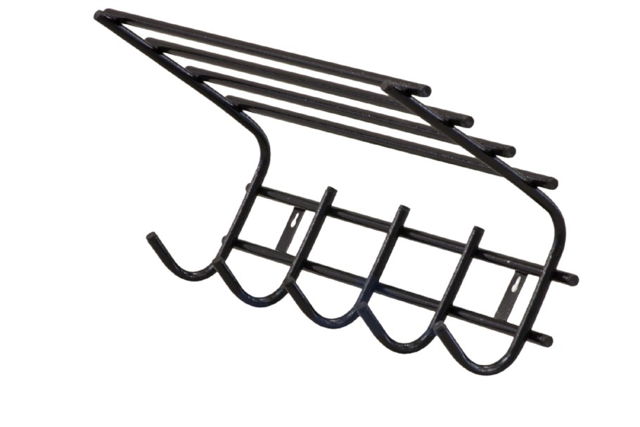 Вешалка для одежды 5 крючков с полкой черный муар b8613 нар