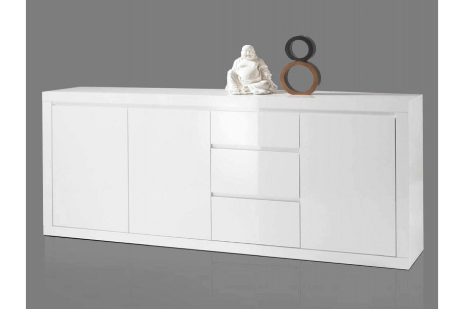 Комод пайнт КДСП белый глянец 202х88х40