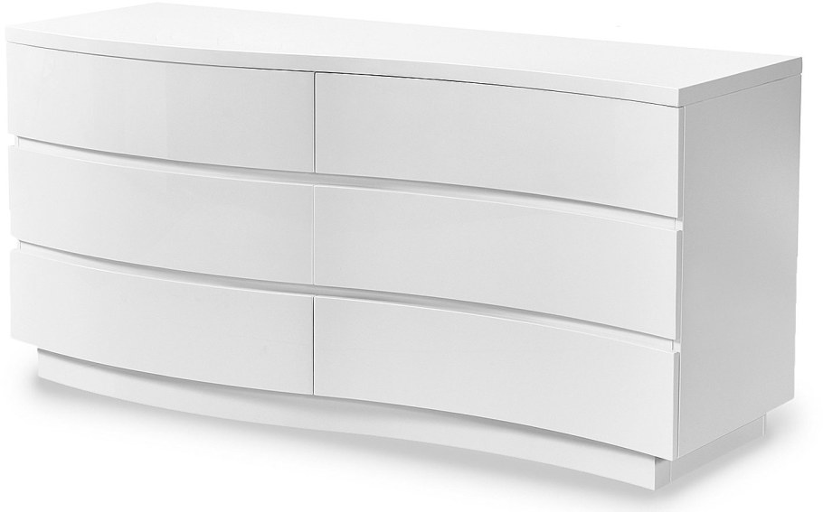 Хофф комод белый глянец