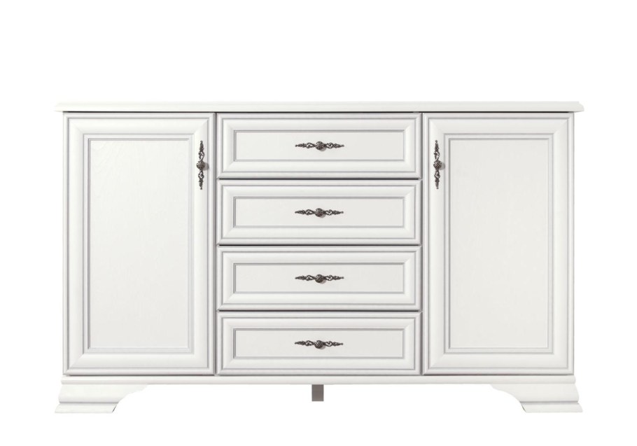 Комод-бар kom2w3s1b (Кентаки белый)