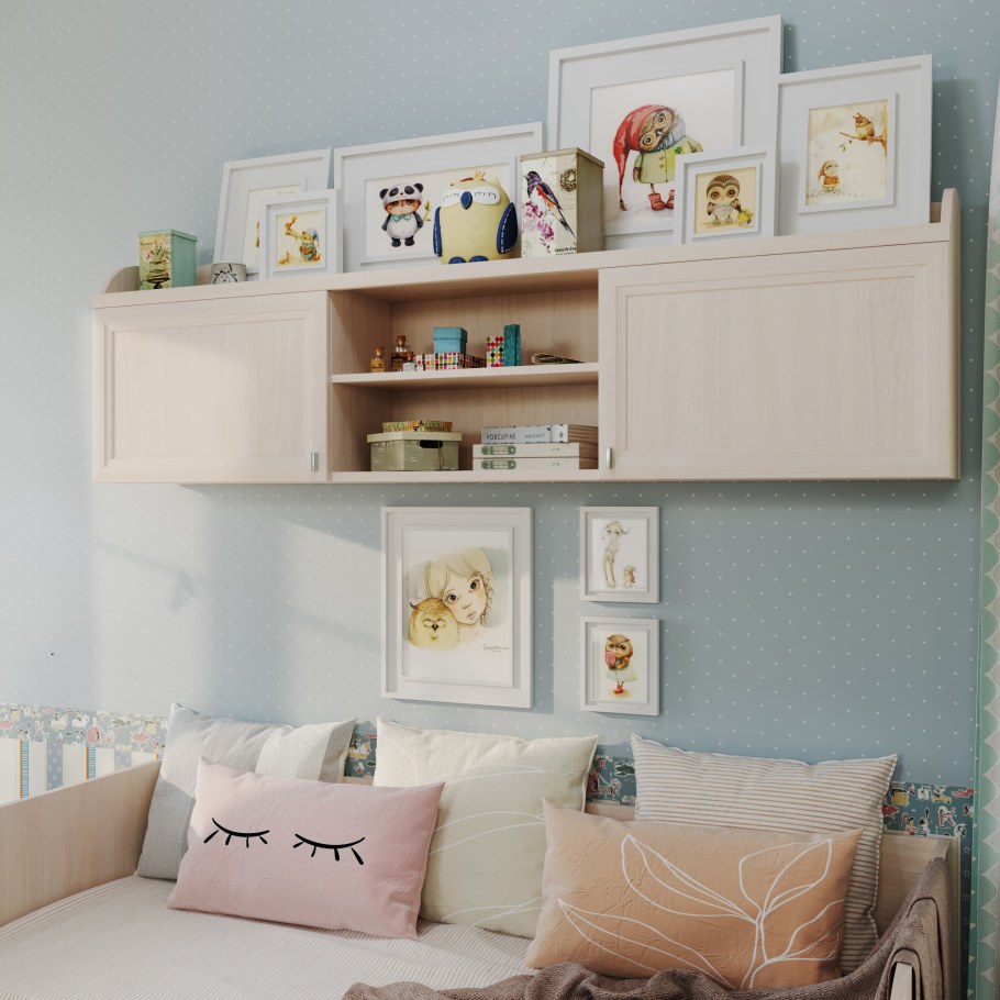 Полка Герда настенная прямая Дельта