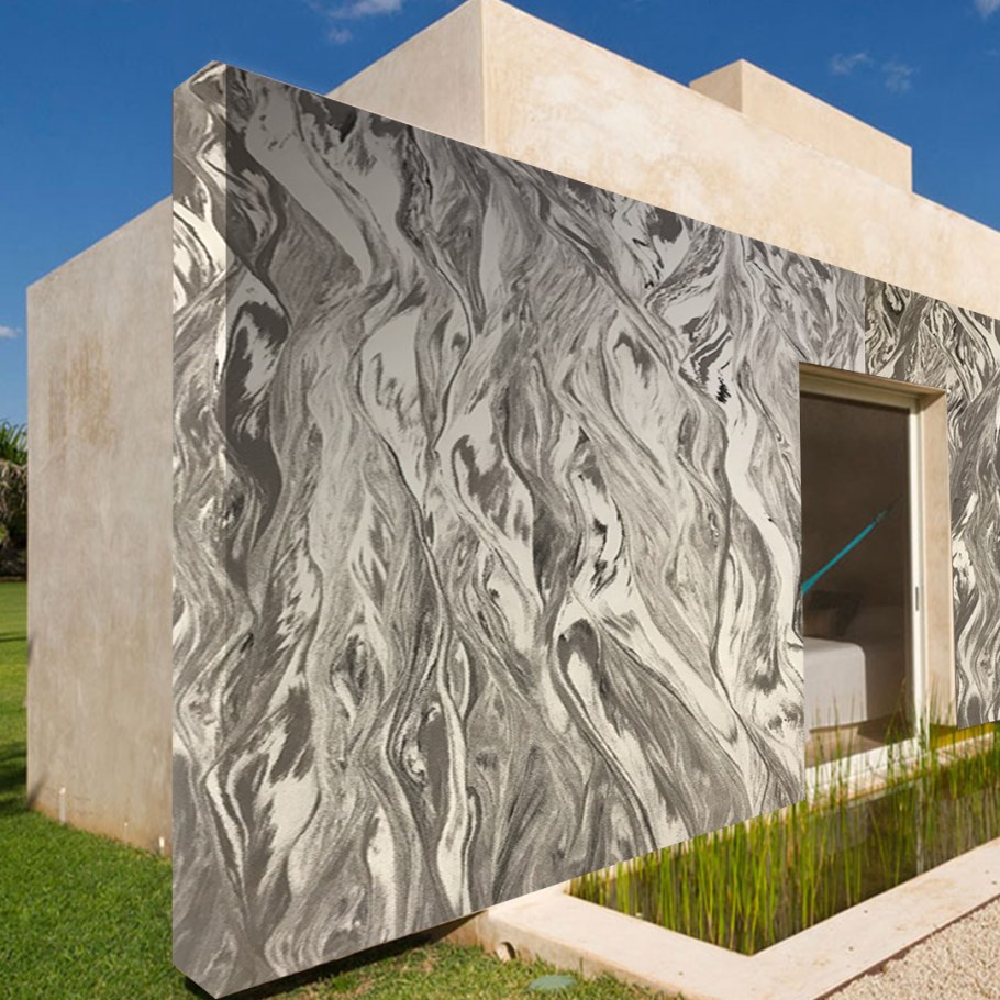 Отделка фасада гибким камнем