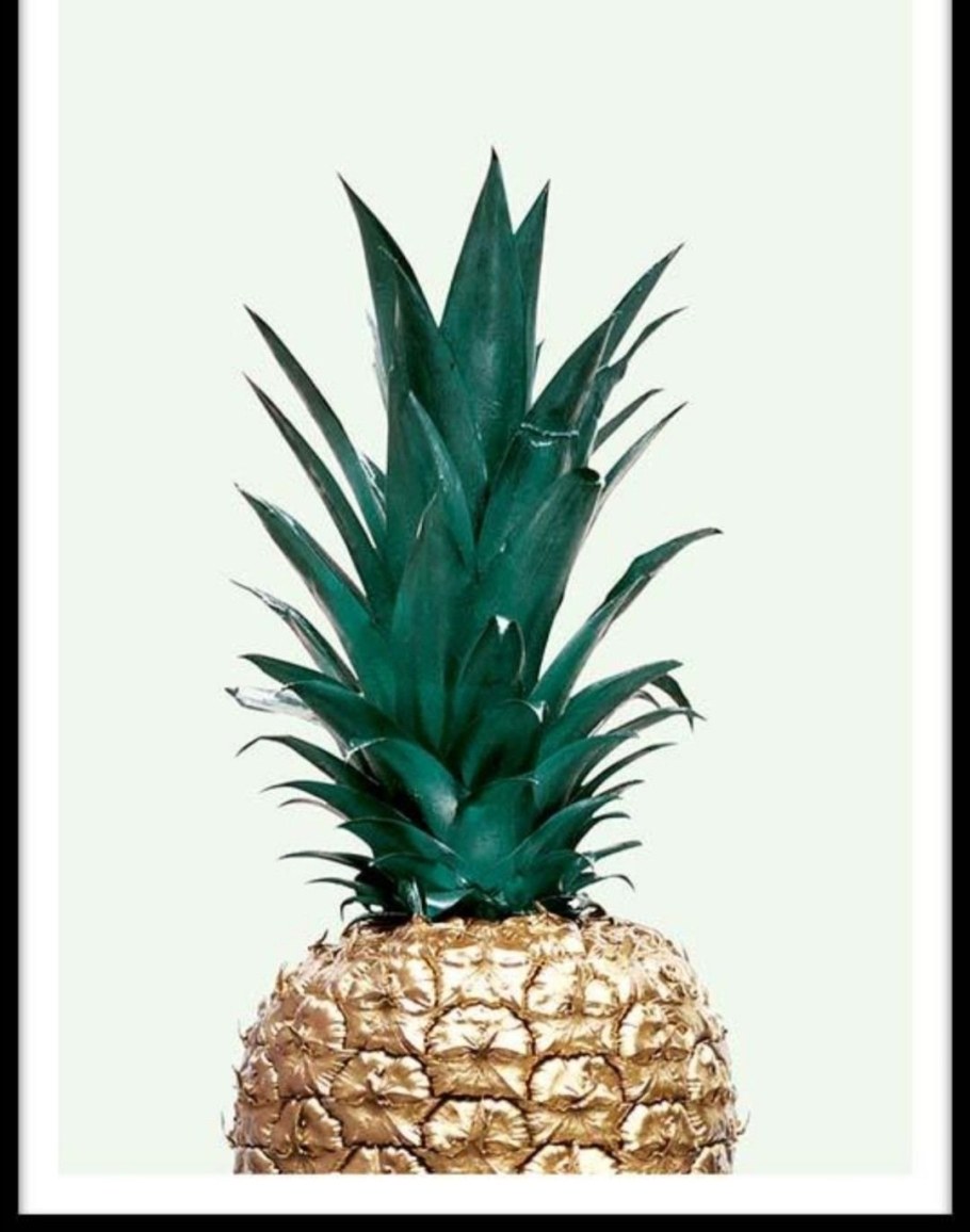 Постеры с ананасом в интерьере