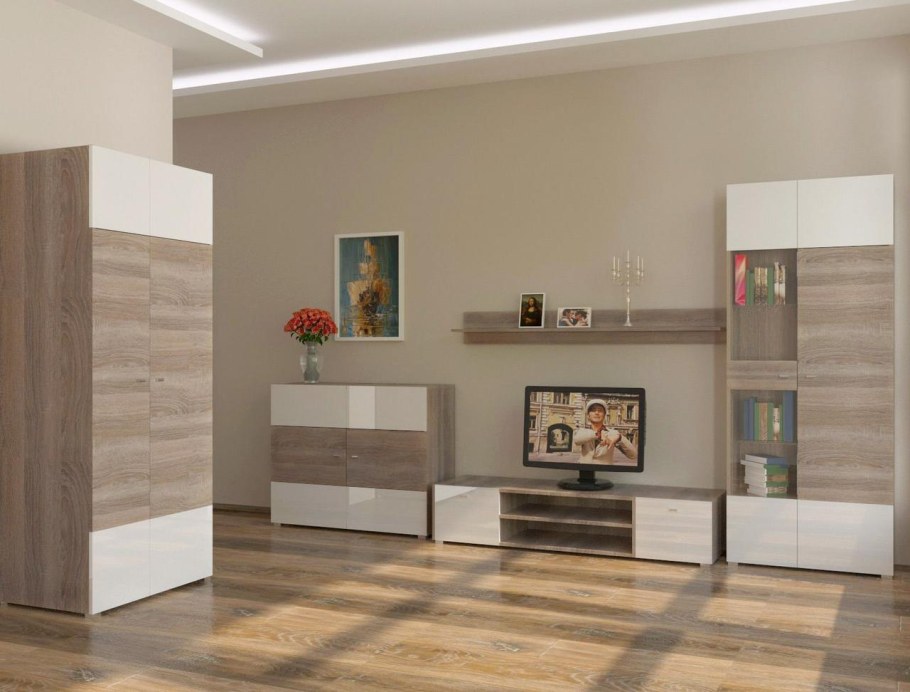 Дуб Денвер трюфель шкаф