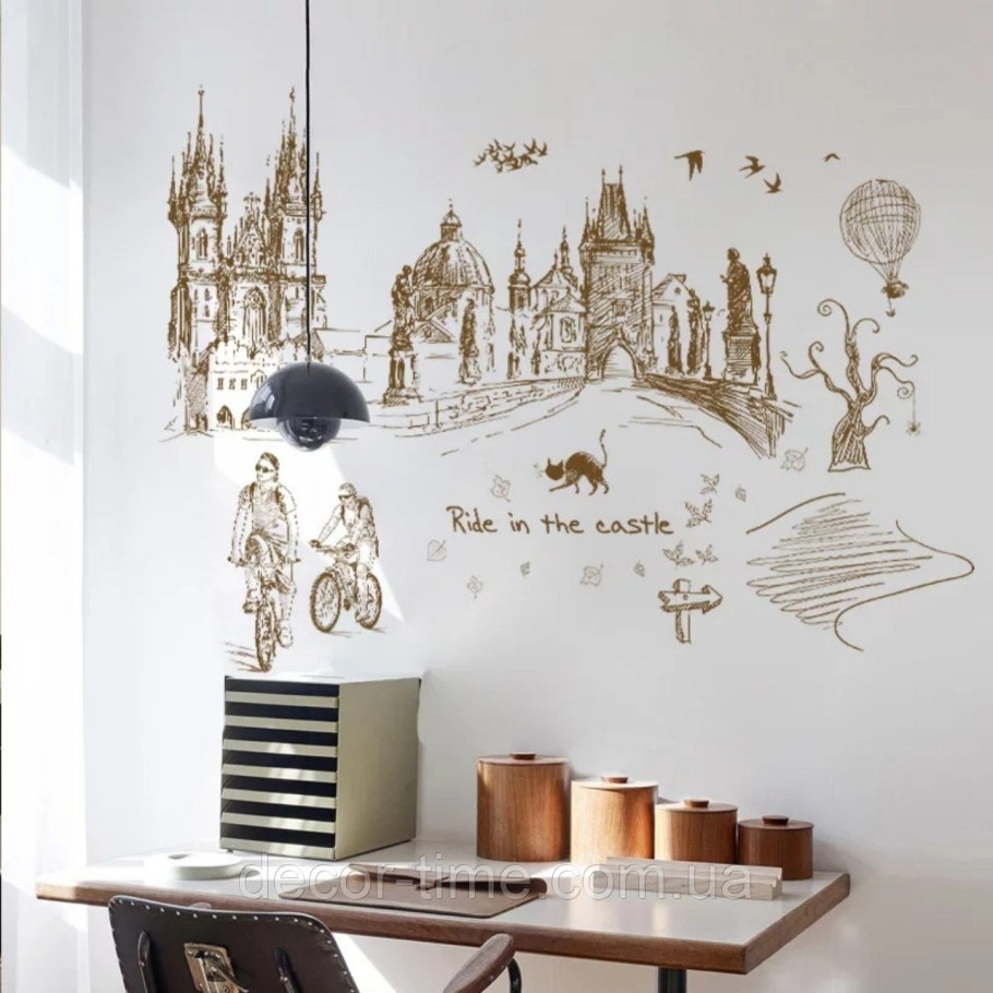 Интерьерные наклейки на стену в кухню