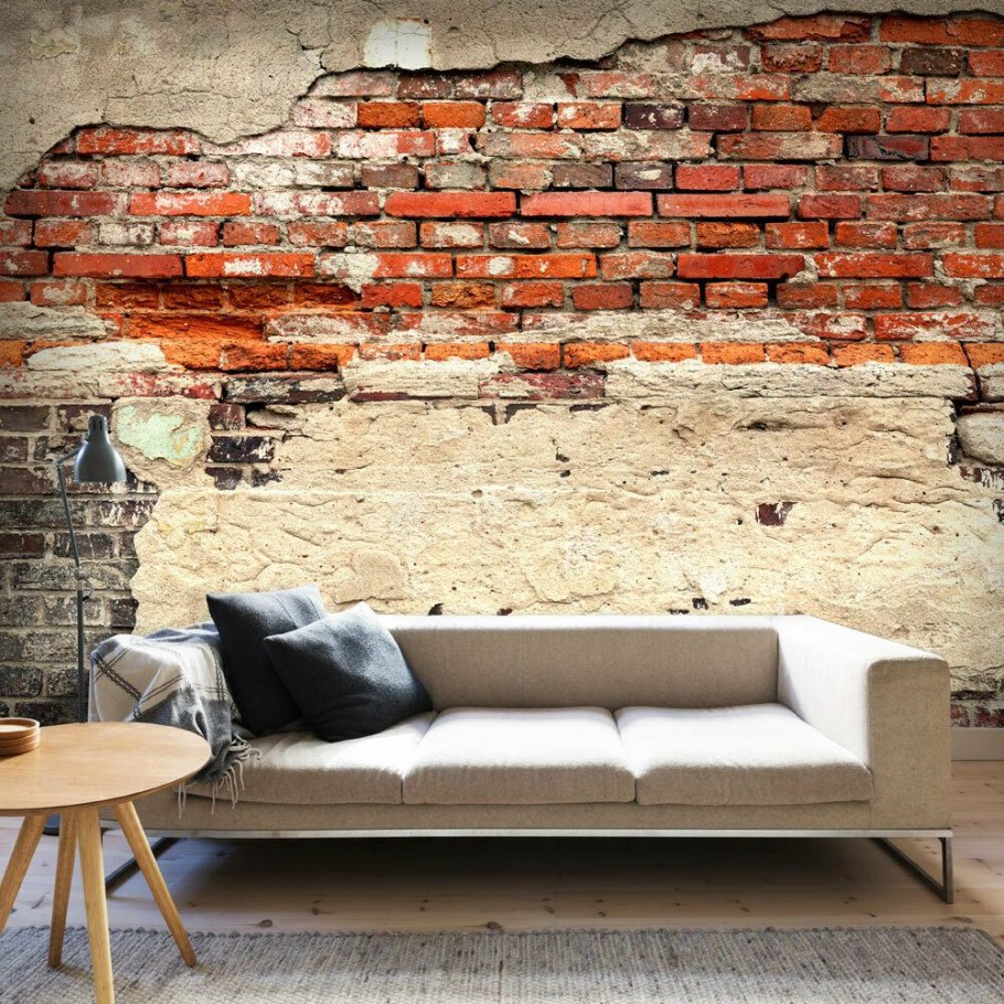 Стена в стиле лофт кирпич