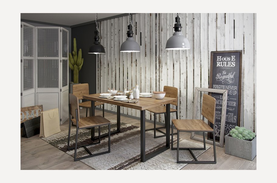 Обеденная группа в стиле лофт