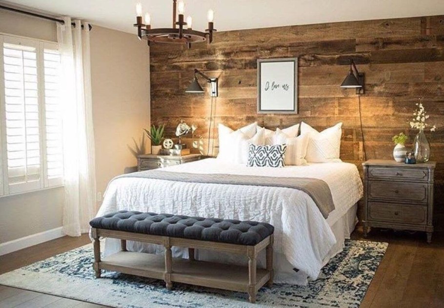 Rustic Wood Decor спальня