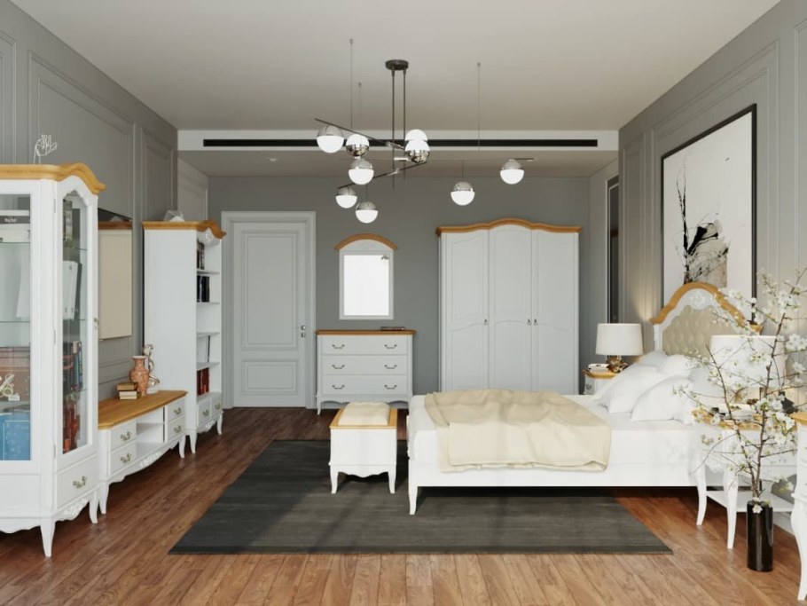 Зеркало Прованс слоновая кость