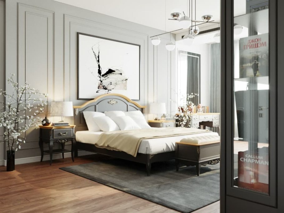 Темный Прованс спальня