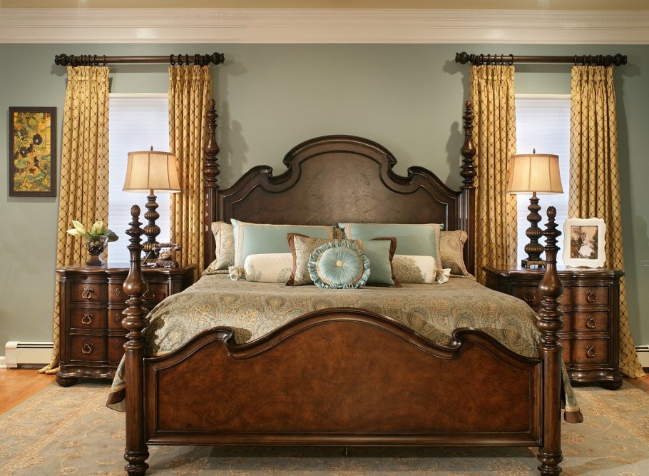 Мужская спальня в английском стиле