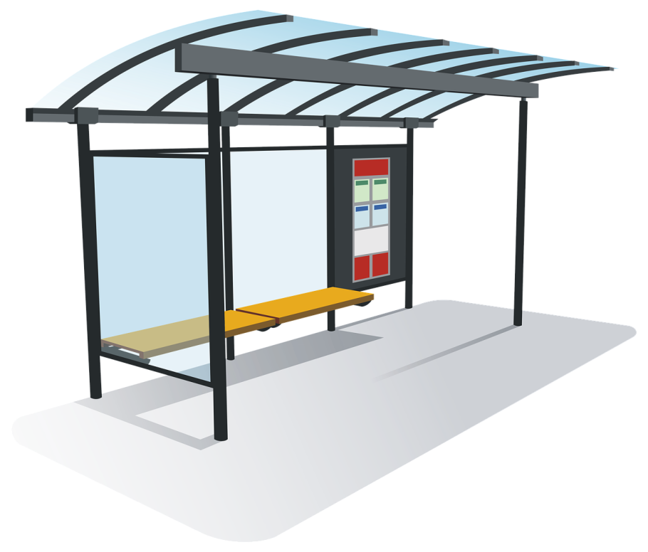 Автобусная остановка для детей