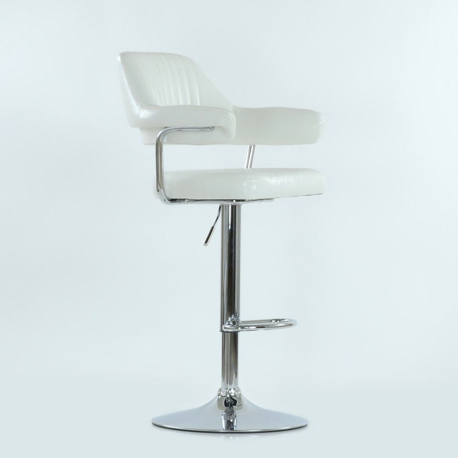 Барный стул Barneo n-152 Cherokee белая кожа