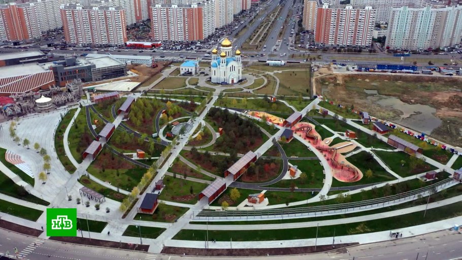 Новый парк в Некрасовке