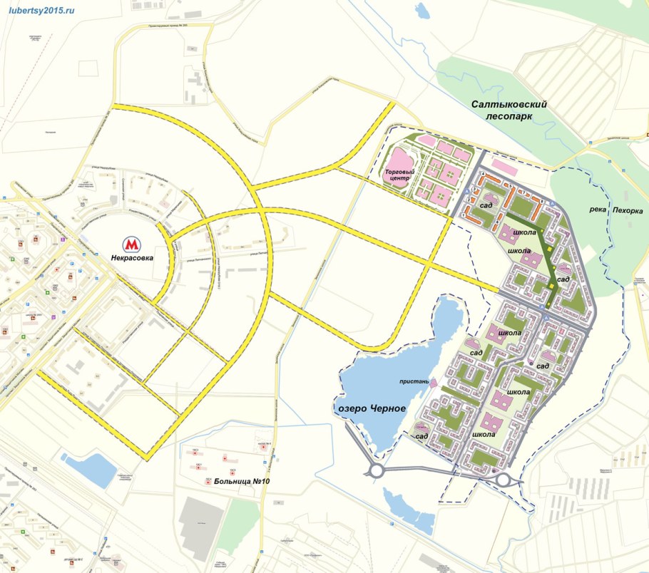 Генплан ЖК самолет в Люберцах