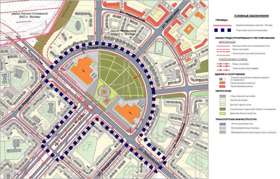 Проект планировки территории люберецких полей, район Некрасовка