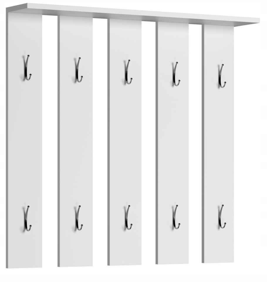 Вешалка настенная с141w белый/хром