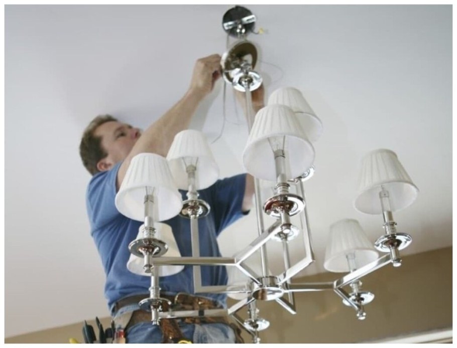 Электрик люстра