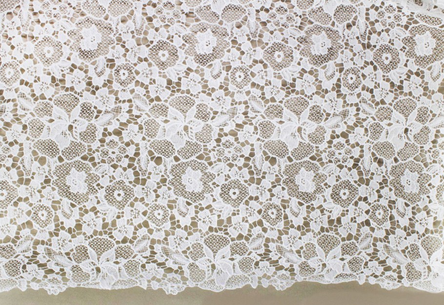 Хлопковая кружевная ткань
