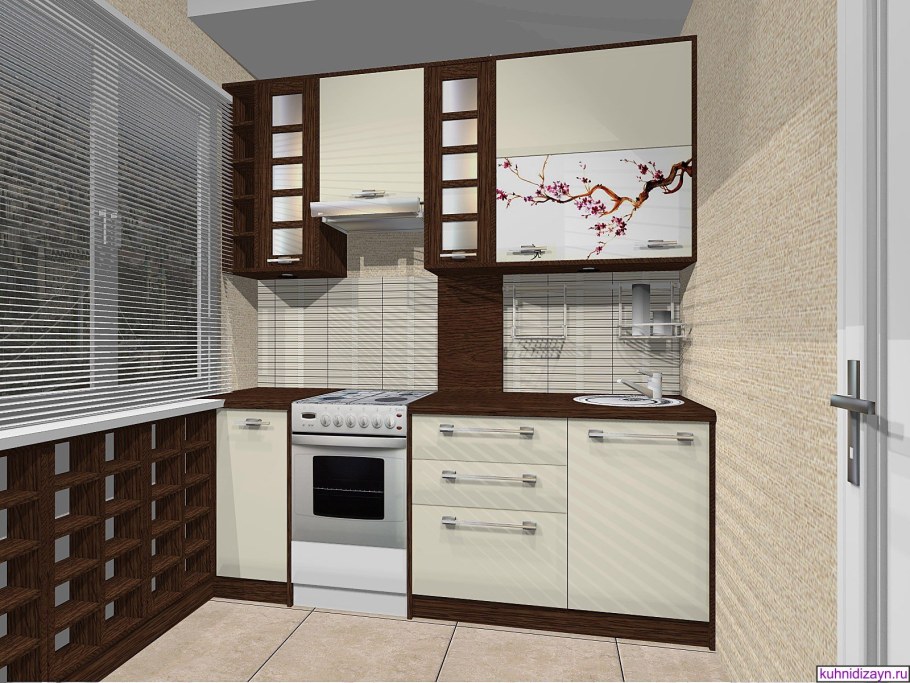 Маленькая кухня в японском стиле