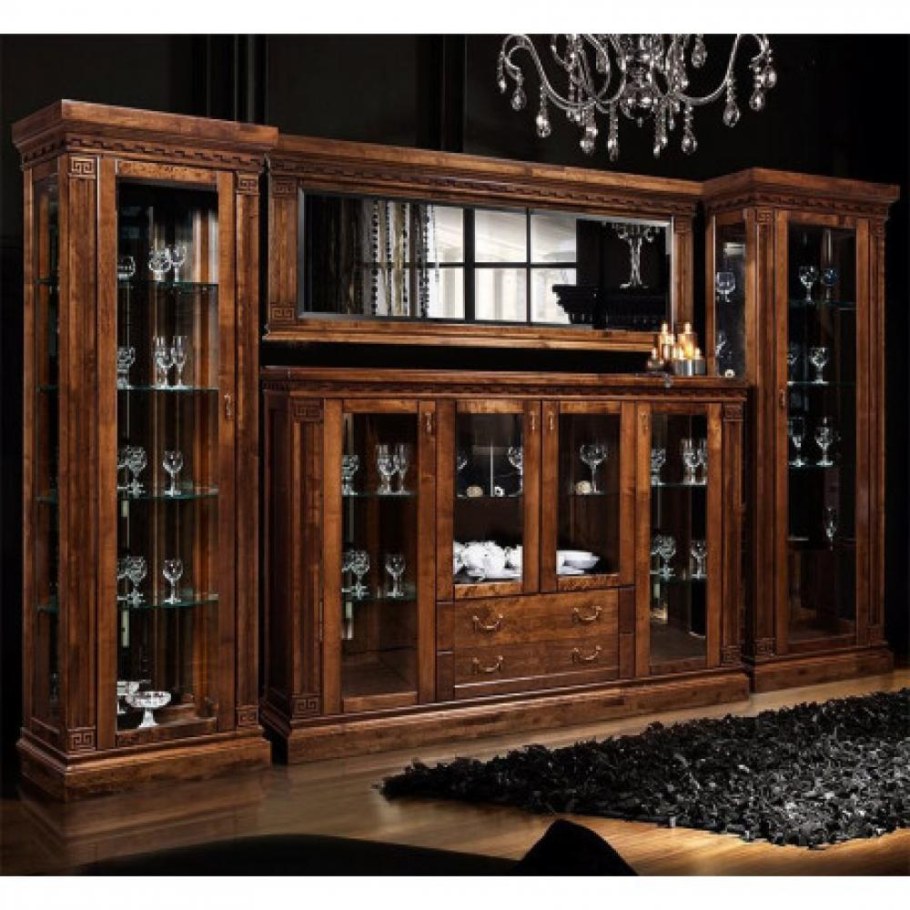 Шкаф с витриной "Ривьера" ГМ 5801; 5801-01