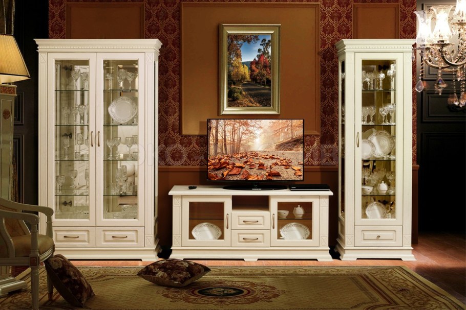 Пинскдрев Верди Люкс гостиная слоновая кость