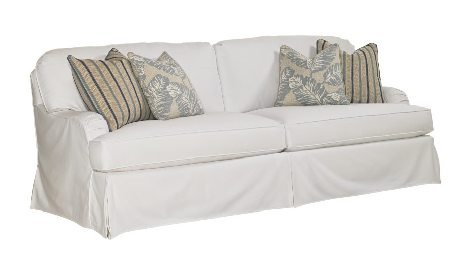 Большой диван в гостиную в стиле Прованс на белом фоне