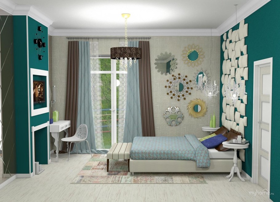 Детская в бирюзовых тонах