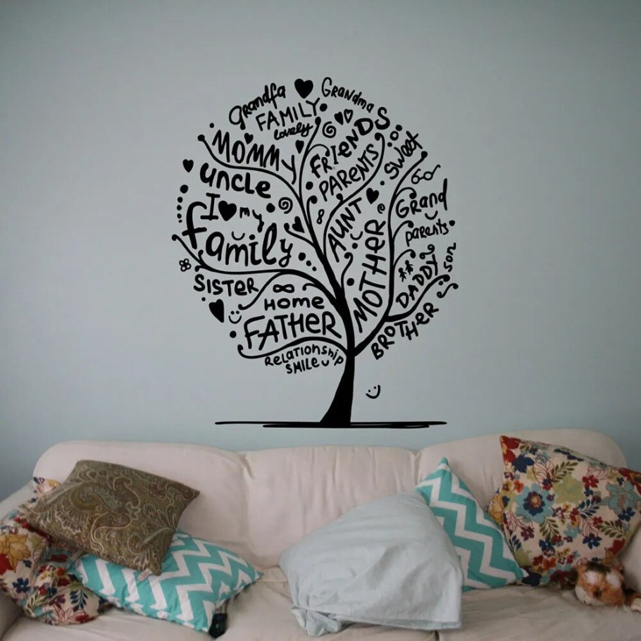 Наклейка интерьерная семья