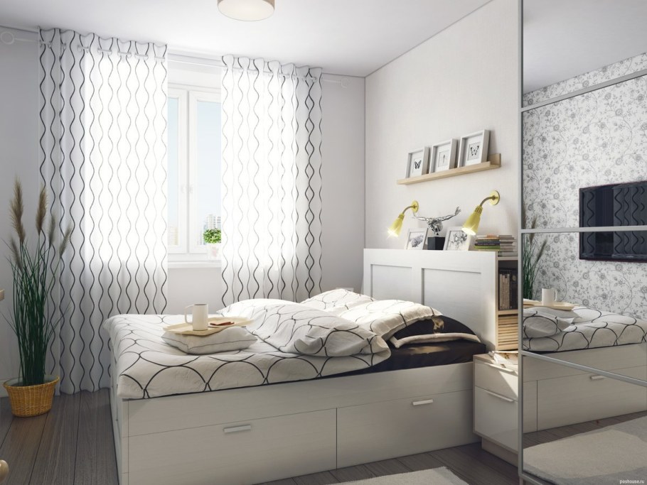 Спальня 14 кв м икеа