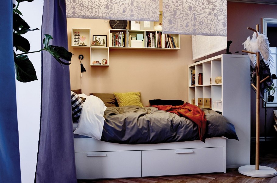 Икеа спальни для маленькой комнаты