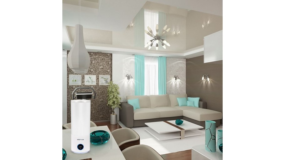 Кухня гостиная в бирюзовых тонах