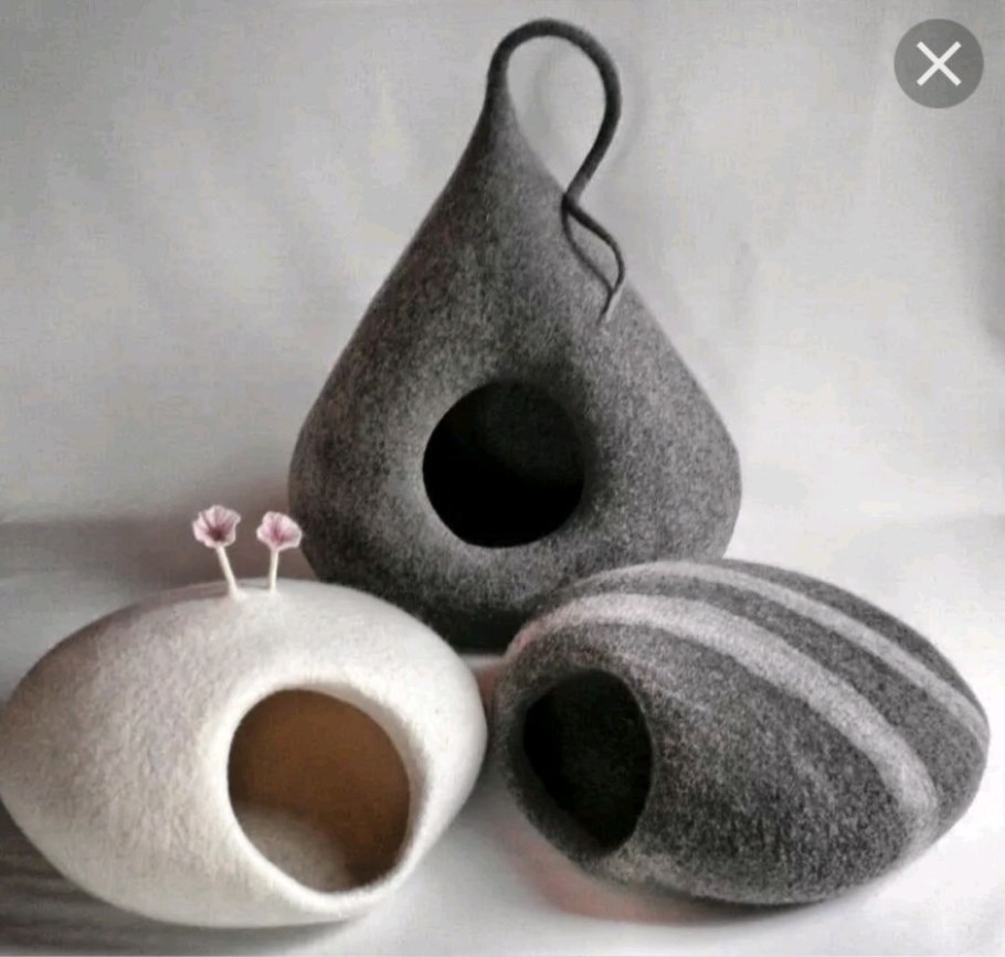 Войлочный домик для кошки