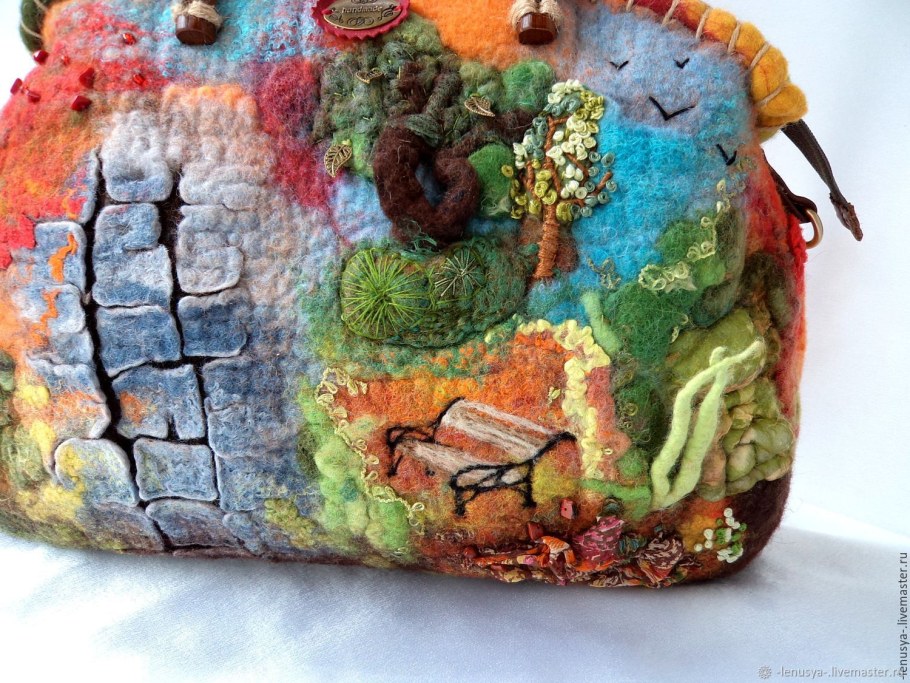 Валяные сумки Елены Гончаровой